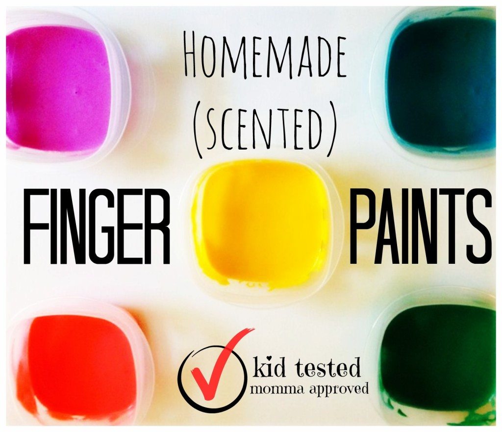 Homemade Scented Finger Paints