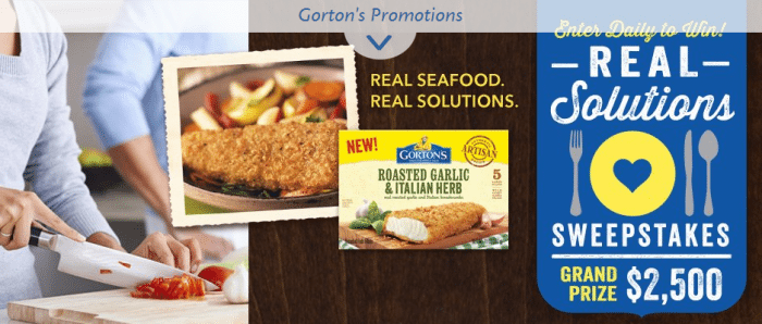 Gorton's Real Solutions Sweepstakes