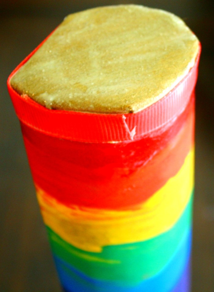 rainbow rain stick craft