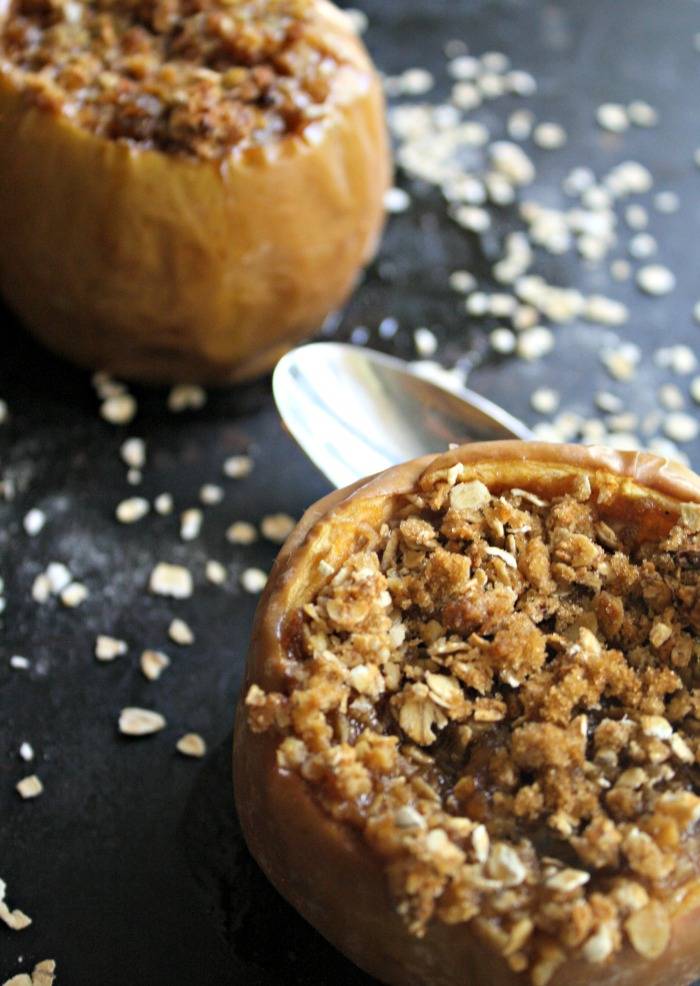 easy apple crisp crumbly topping