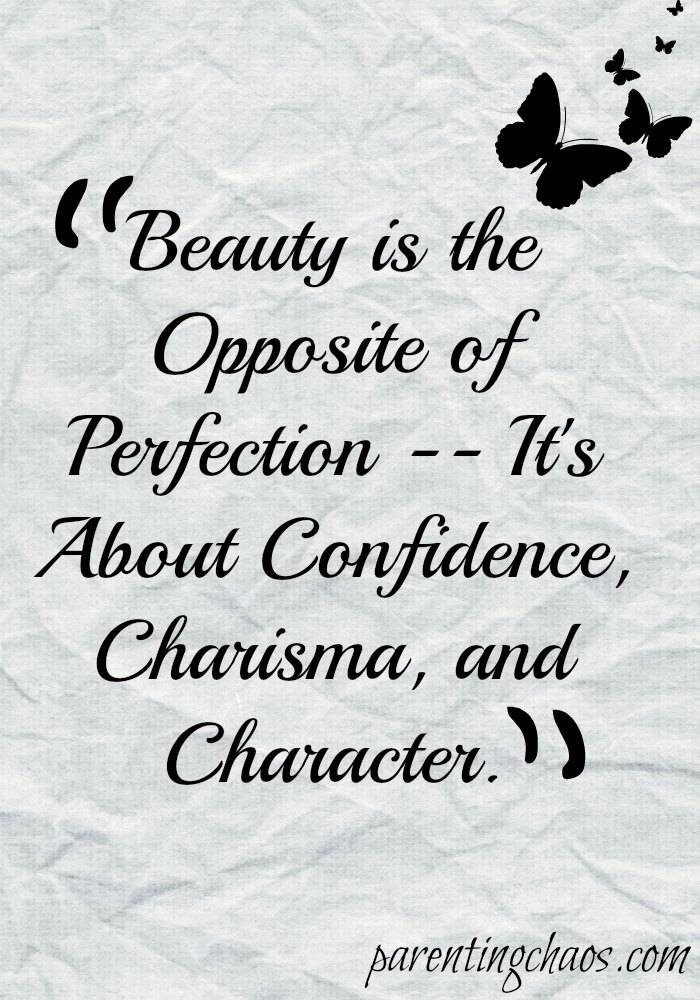 Beauty is not Perfection Quote