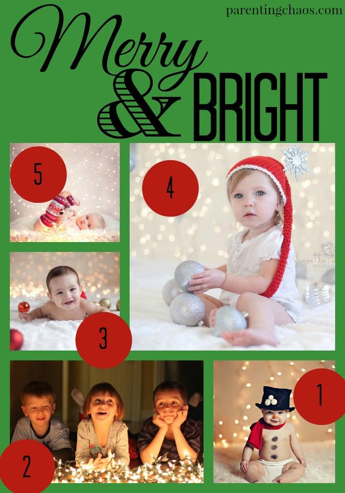Merry and Bright Christmas Card Theme